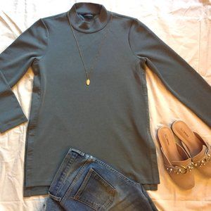 Club Monaco high-neck long sleeve tunic top (XS-S)